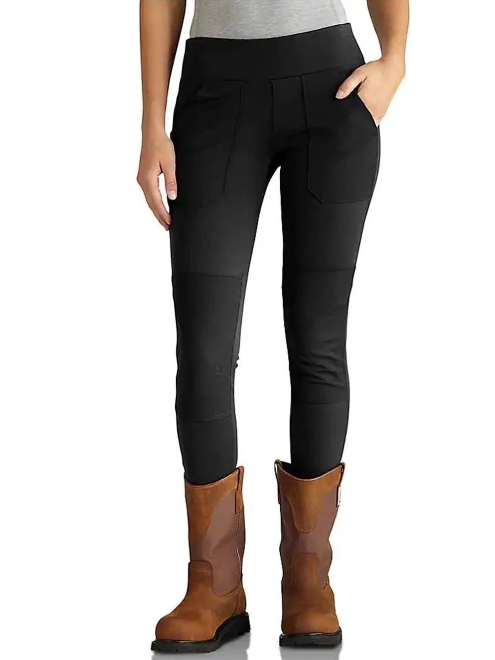 NWT CARHARTT Women’s Force Fitted Midweight Utility Leggings XS Black 1219